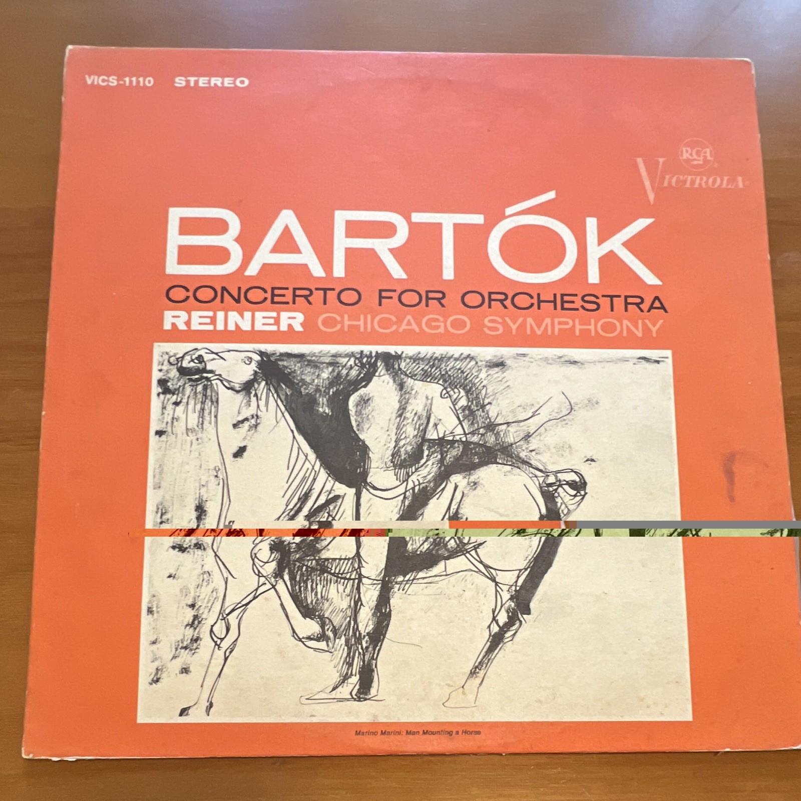 Bartók - Concerto For Orchestra 12" Black Vinyl LP Stereo RCA Victrola VICS-1110