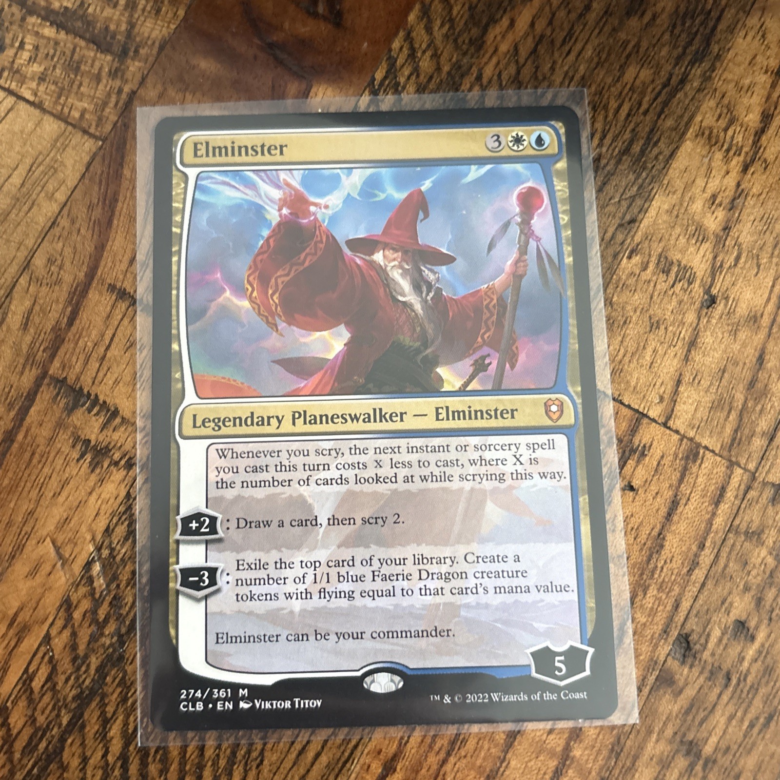 Elminster *Mythic Rare* Magic MtG x1 CLB Baldur's Gate 274