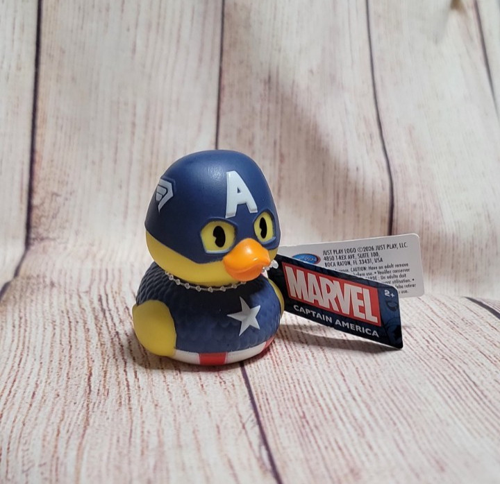 Marvel Captain America 2.75" Rubber Duck - NEW