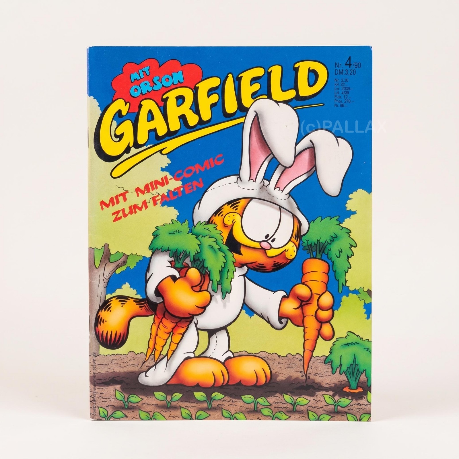FUMETTO GARFIELD N.4/90 CON POSTER / BAVARIA 1990