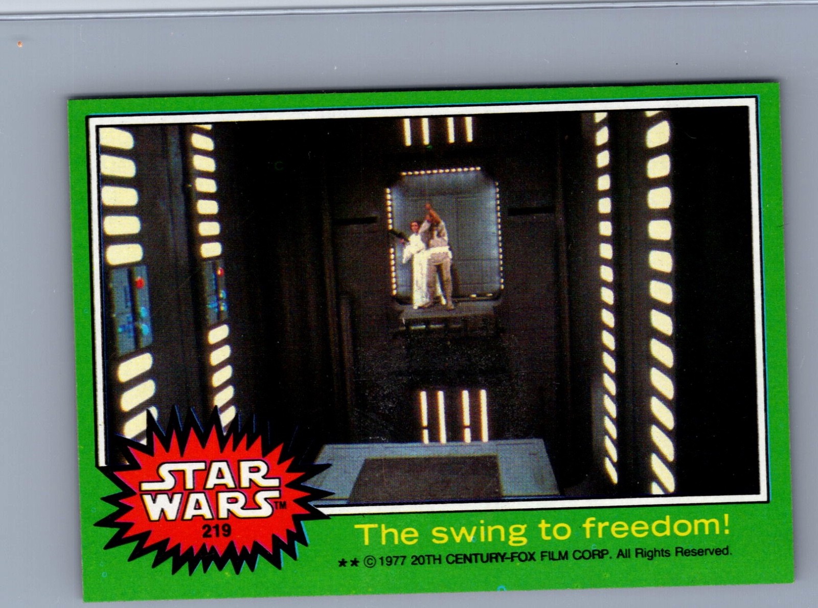 The Swing to Freedom! - 1977 Topps Star Wars #219 NM-MT HIGH GRADE