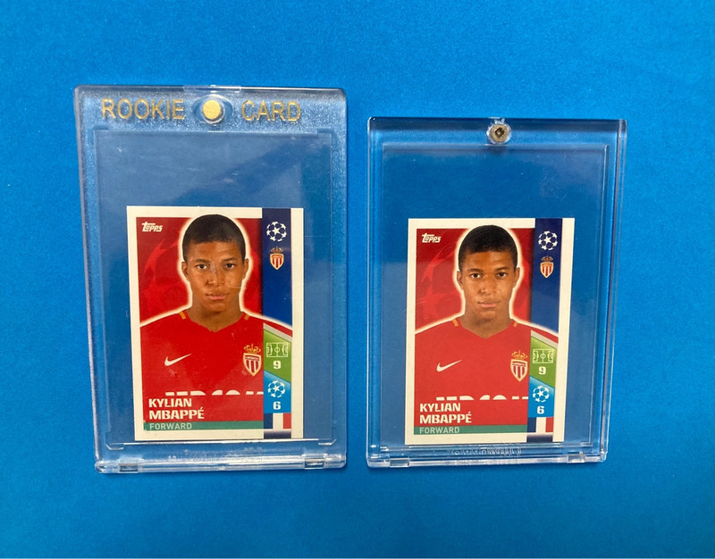 2x Cards Mbappe Rookie RC AS Monaco