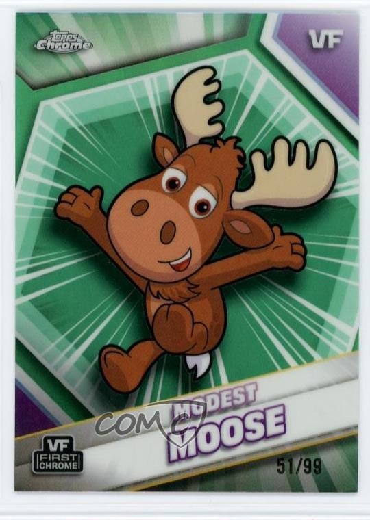 2026 Topps Chrome VeeFriends VF Green Refractor 51/99 Modest Moose #122 ry2