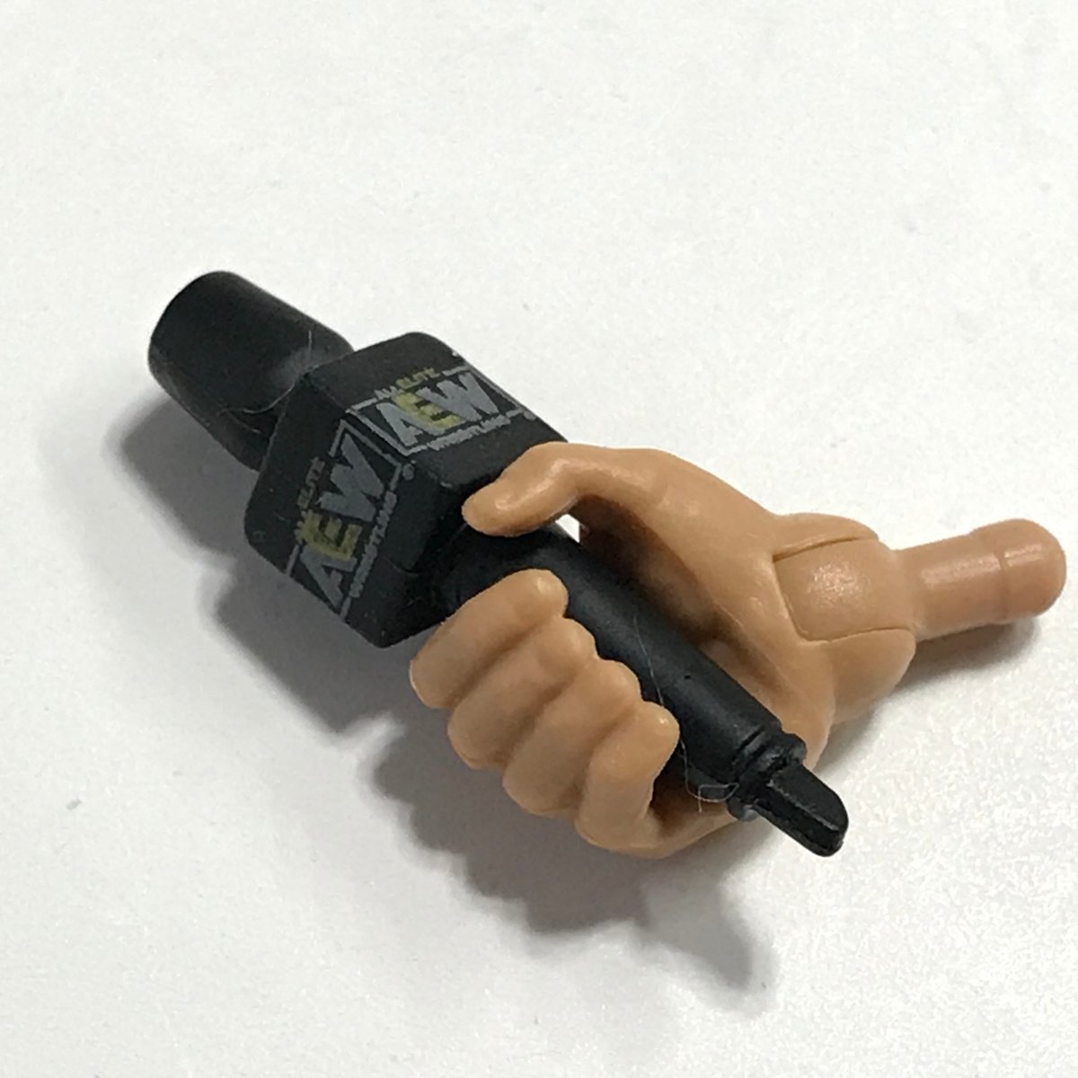 AEW Unmatched Male Right Hand and Microphone Custom Fodder Evil Uno