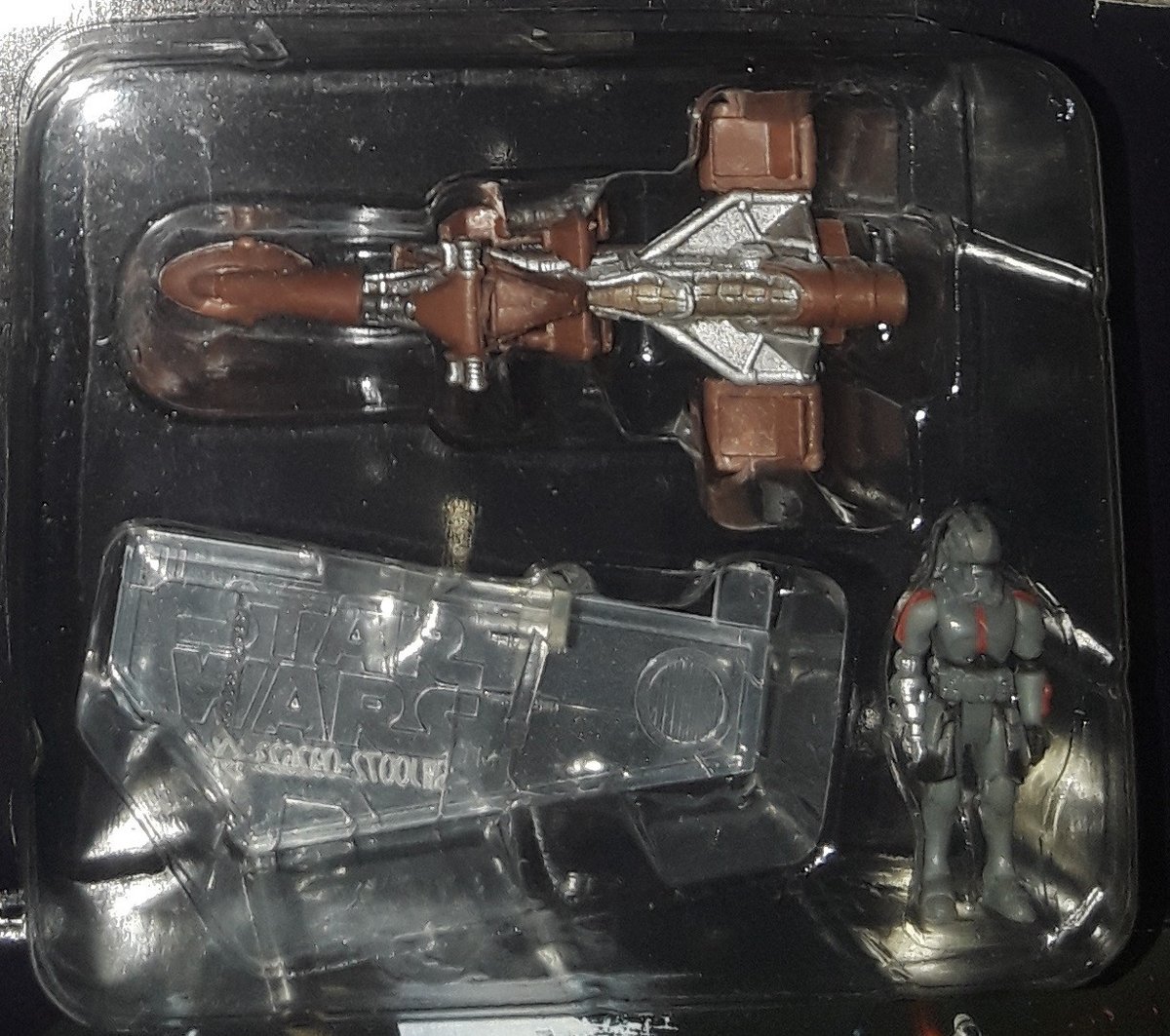 Star Wars Micro Galaxy Squadron Echo con Starhawk Speeder serie 4 lotto difettoso