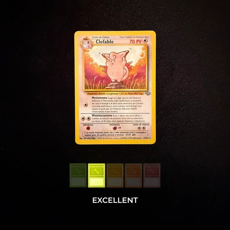 Clefable (JU 17) - Set Jungle ITA Pokémon Vintage 1999 - Excellent (EX)