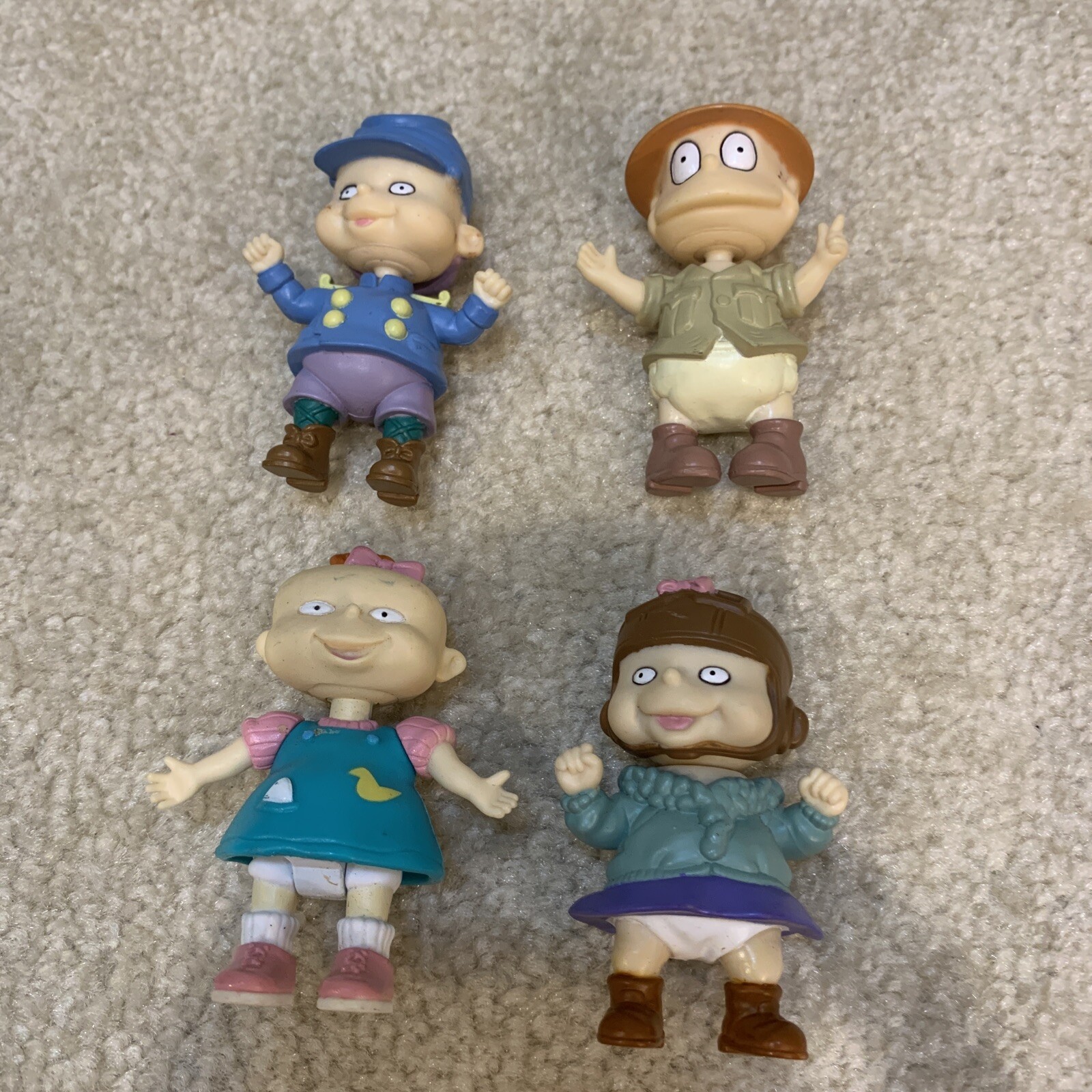 Rugrats Toy Action Figures Phil Lillian DeVille Tommy Pickles Lot 4 Vintage 1998