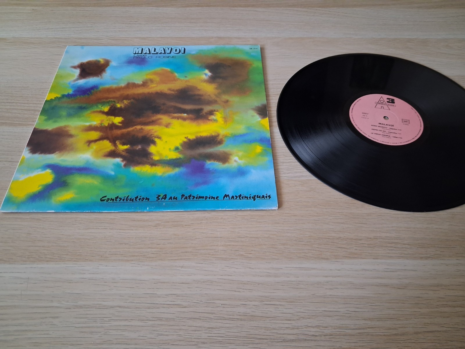 LP 33 TOURS Malavoi, Paul Rosine – Contribution 3A Au Patrimoine Martiniquais