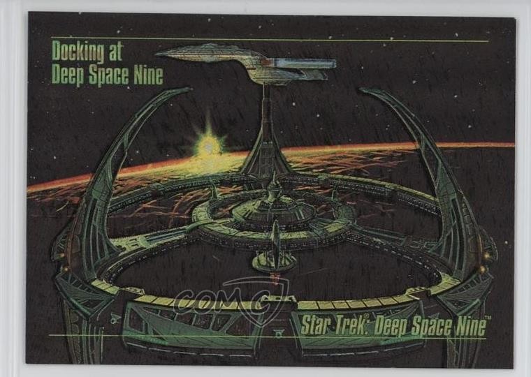 1993 SkyBox Master Series Star Trek Spectra Docking at Deep Space Nine #S-1 4g8
