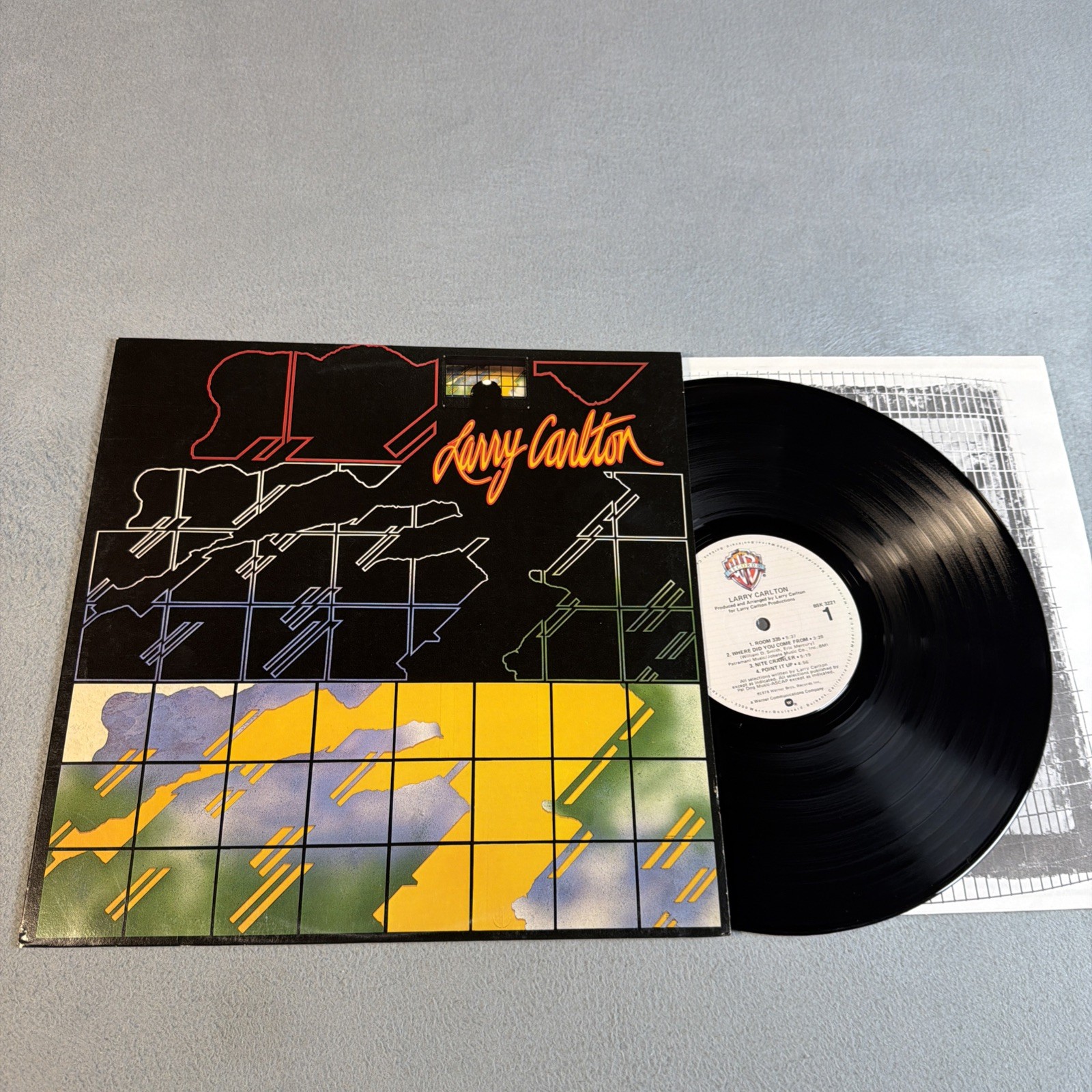 Vintage Vinyl Record, Larry Carlton Self Titled, Warner Bros LP 1978 Excellent 