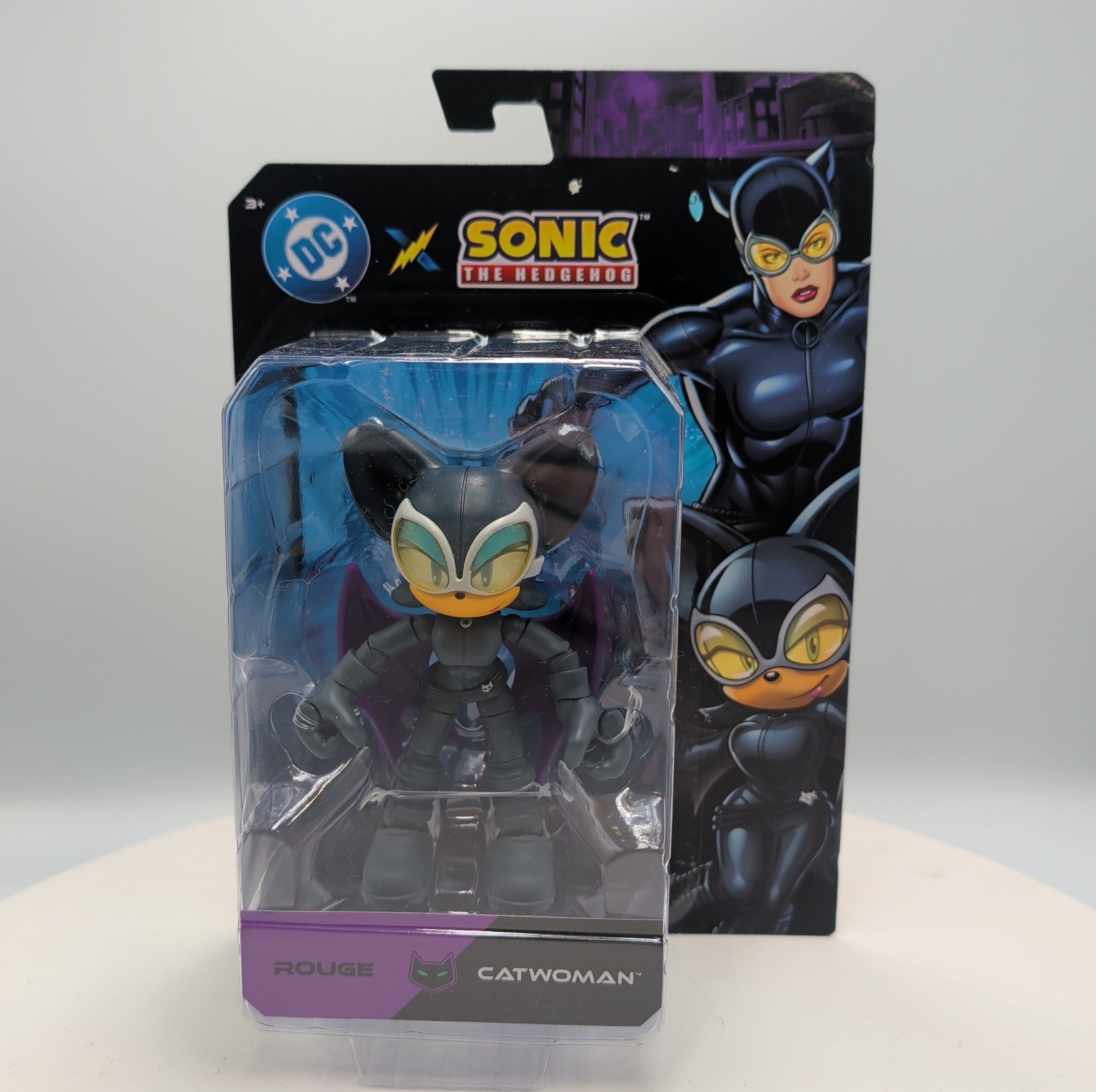 DC x Sonic The Hedgehog Rouge As Catwoman Action Figure 5” New Gothic Deadstock