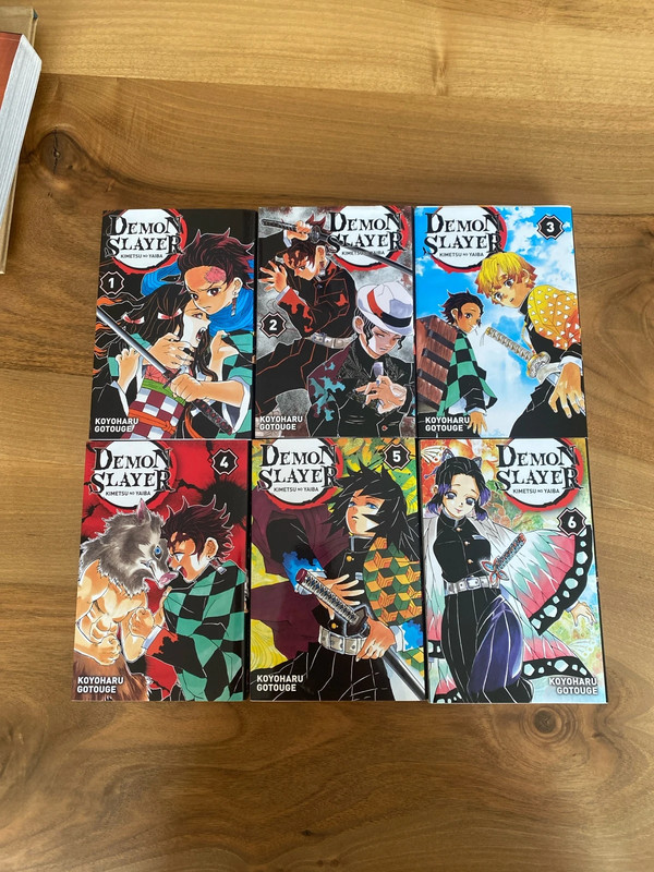 Manga Demon Slayer du tome 1 a 6