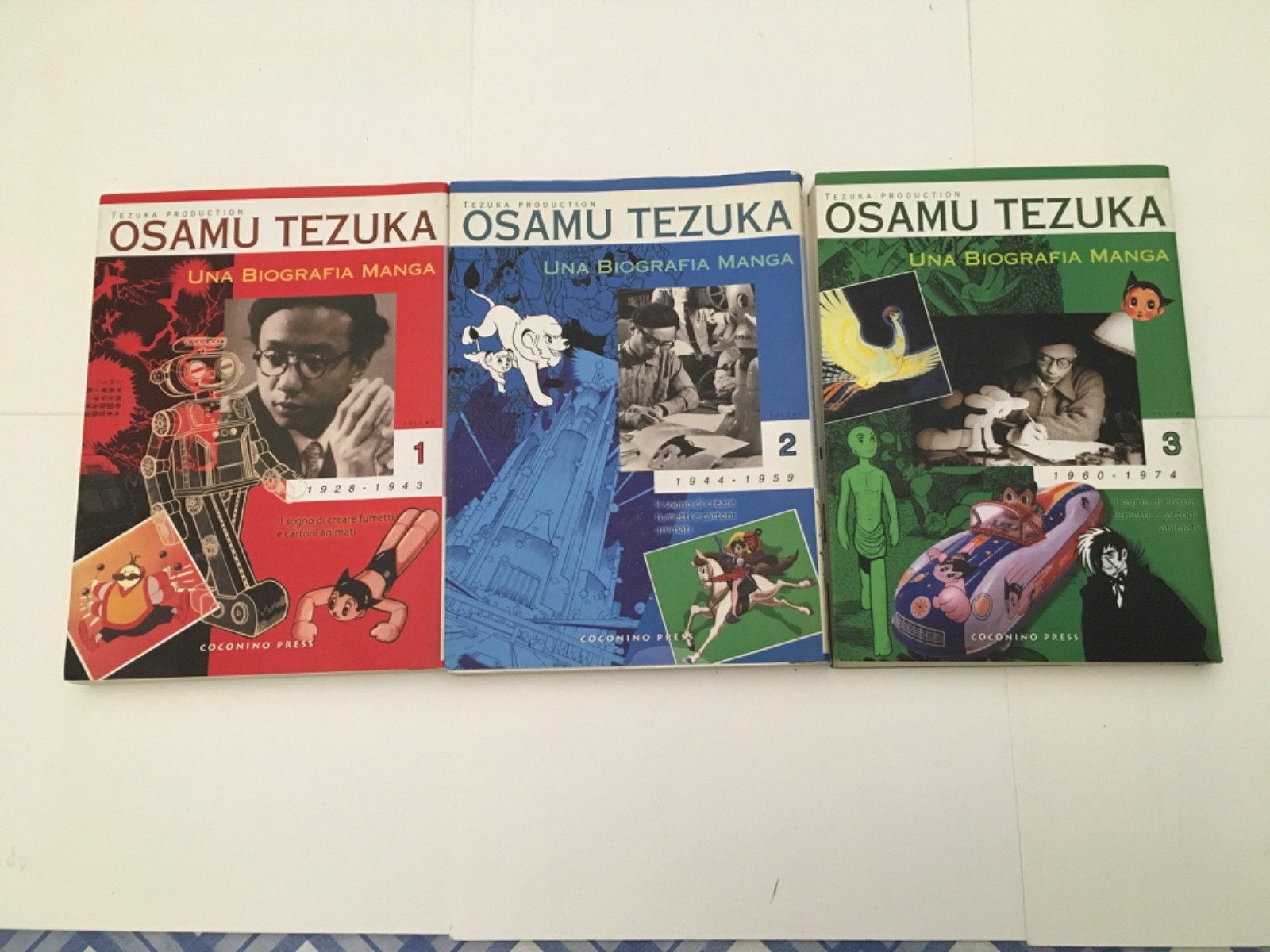 Osamu - Tezuka Una biografia manga - Volumi 1 2 3 - Coconino Press 2000