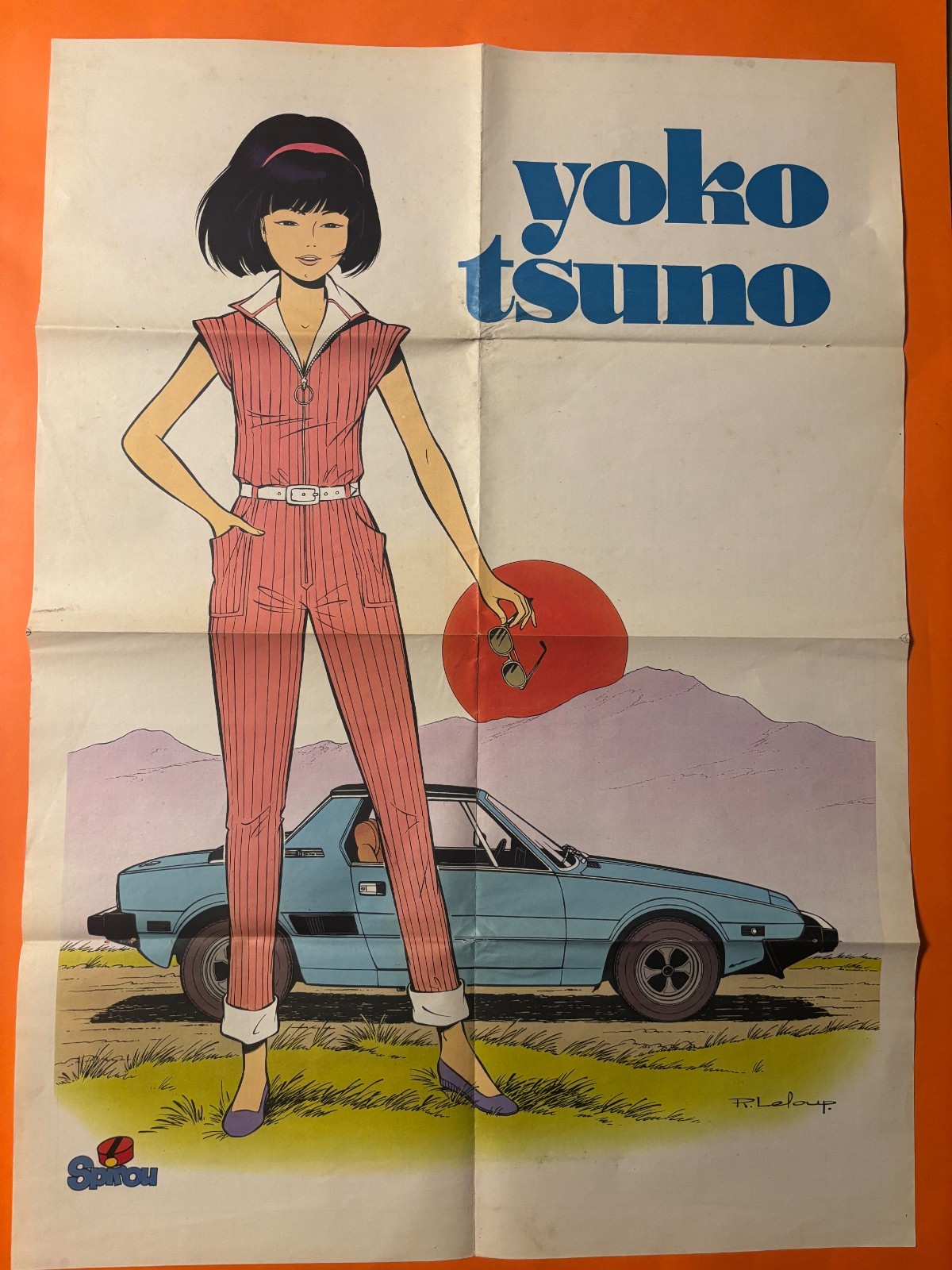 LELOUP POSTER YOKO TSUNO SUPPLEMENT SPIROU 2239DU 12.03.1981 TTBE