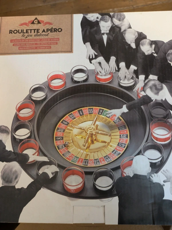 Roulette apéro avec 16 verres à shot – Jeu à boire – Neuve
