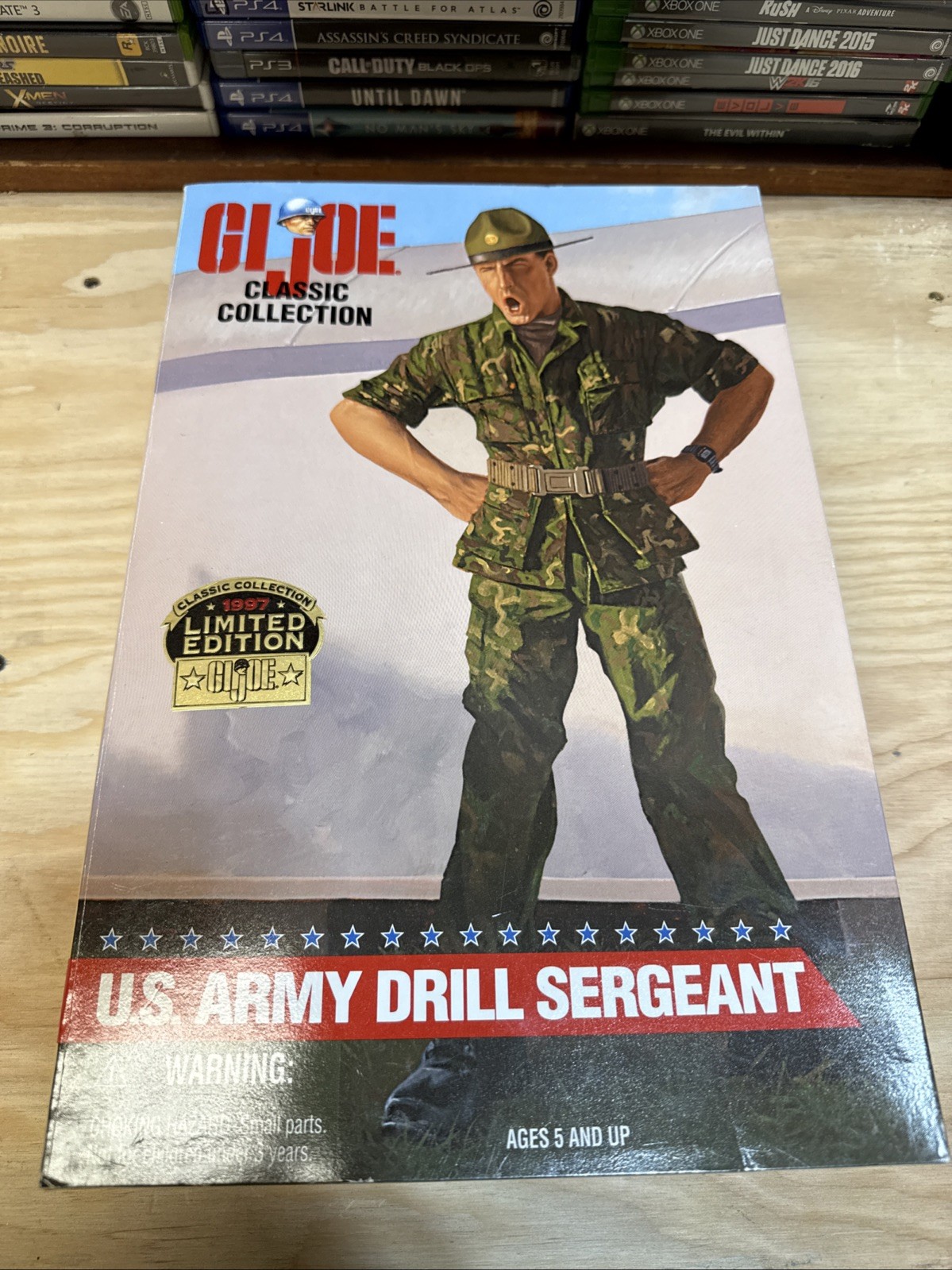 GI Joe Limited Edition Classic Collection US Army Drill Sergeant 1997 nuovo con scatola nero