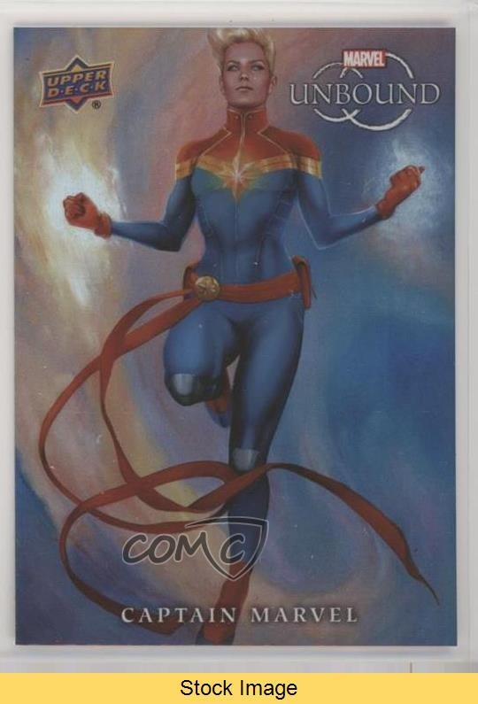 Upper Deck 2022 Marvel Unbound Rainbow Foil Captain Marvel #78 LEGGI 0v5b