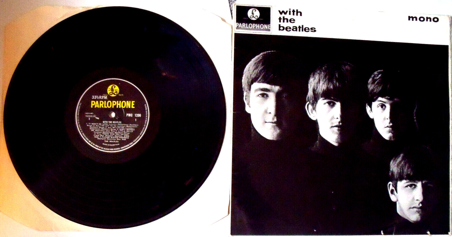 The Beatles - With The Beatles - Early Mono Vinyl LP - Very Good+