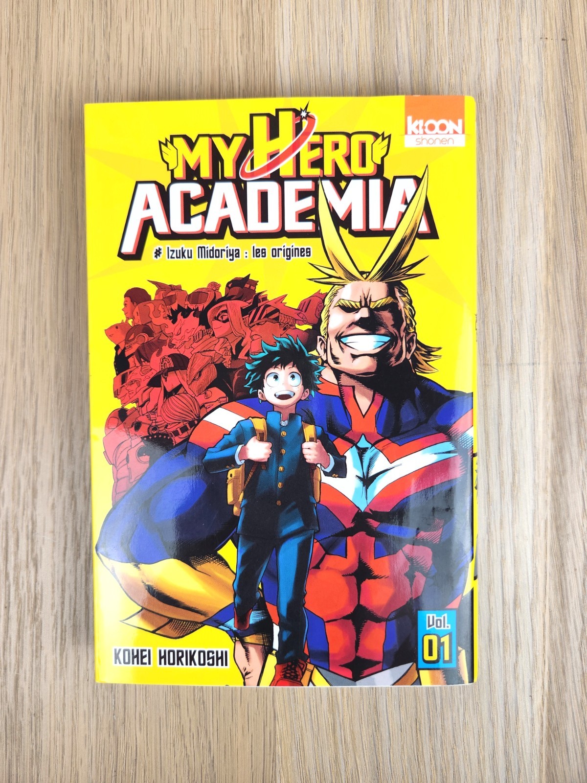 Manga My Hero Academia – Tome 1 : Izuku Midoriya : les origines par Kohei Horiko