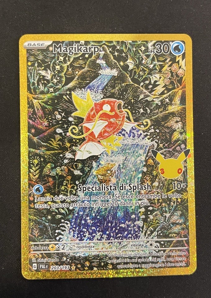 Pokémon Magikarp Full Art  | 203/193 | 30th anniversary ITA | near mint/mint