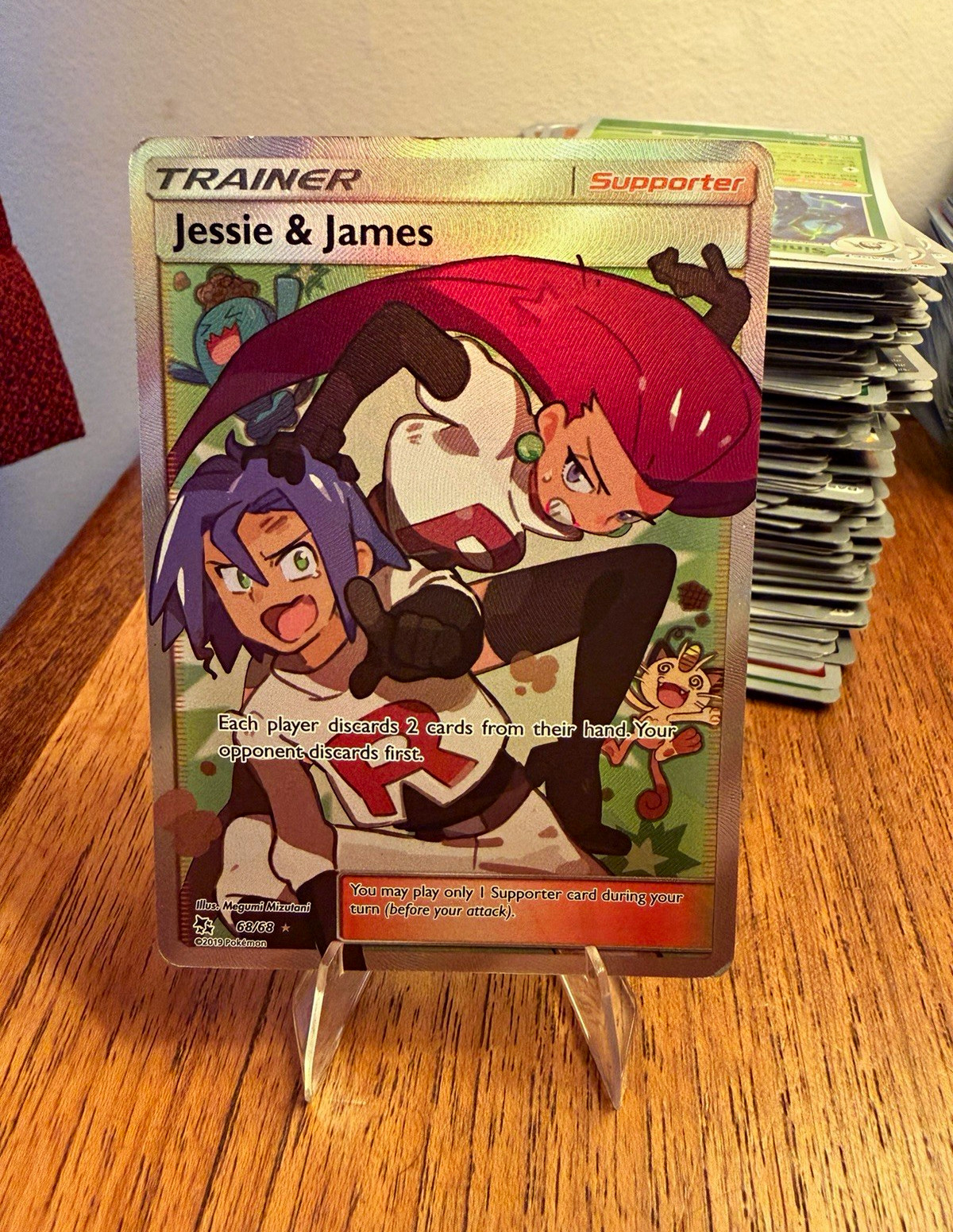Jessie & James 68/68 Hidden Fates Full Art Holo Ultra Rare near mint