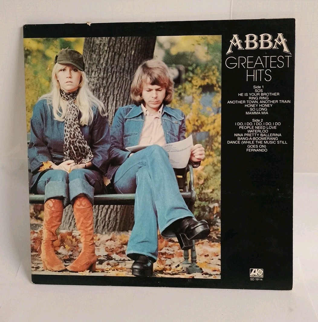 ABBA Greatest Hits Record Album Vinyl LP Good Pre Owned