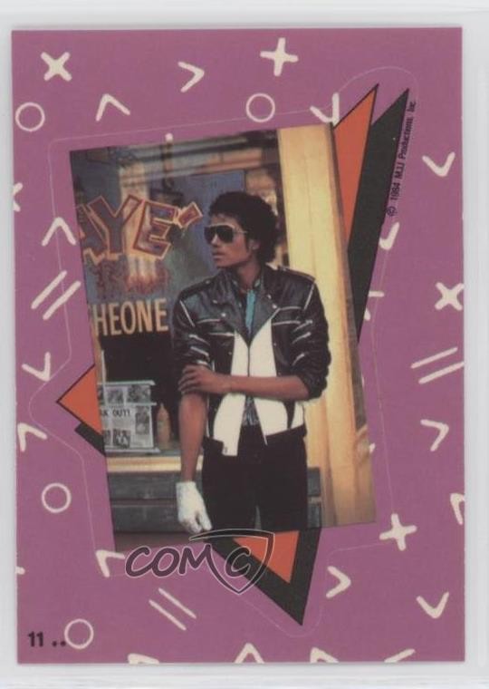 1984 Topps Michael Jackson Stickers Michael Jackson #11 oi7