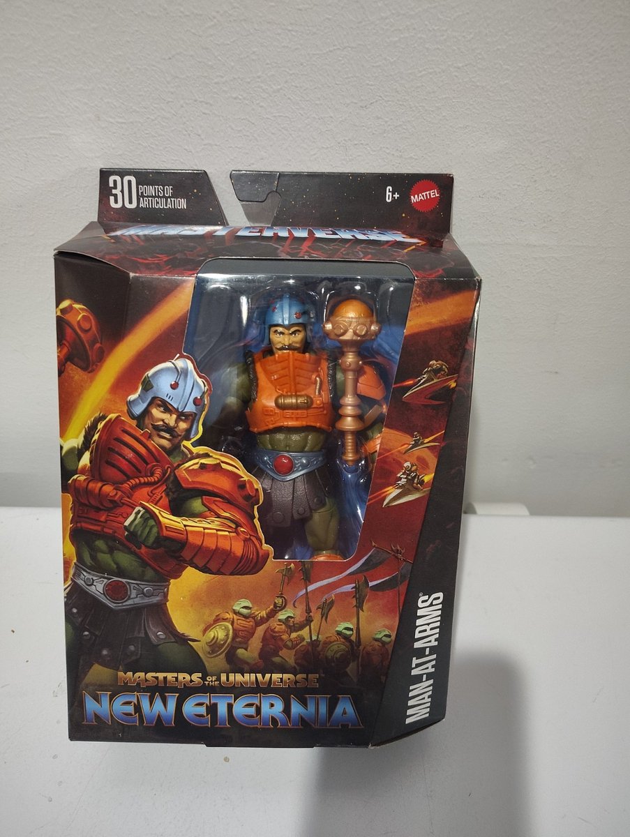 MOTU Mattel Masters Of The Universe Masterverse Eternia Man-At-Arms SIGILLATO (M7)