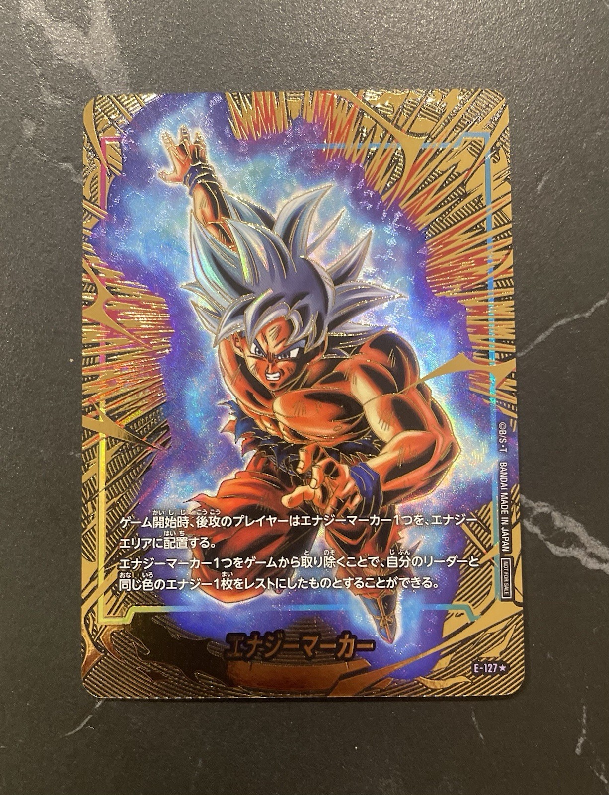 Carta Dragon Ball Son Goku Energy Marker E-127 NM