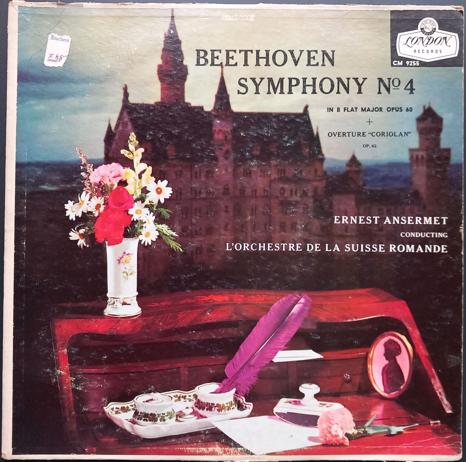 Beethoven - Symphony No. 4 & Coriolan, ANSERMET, OSR, London CM 9255, MONO