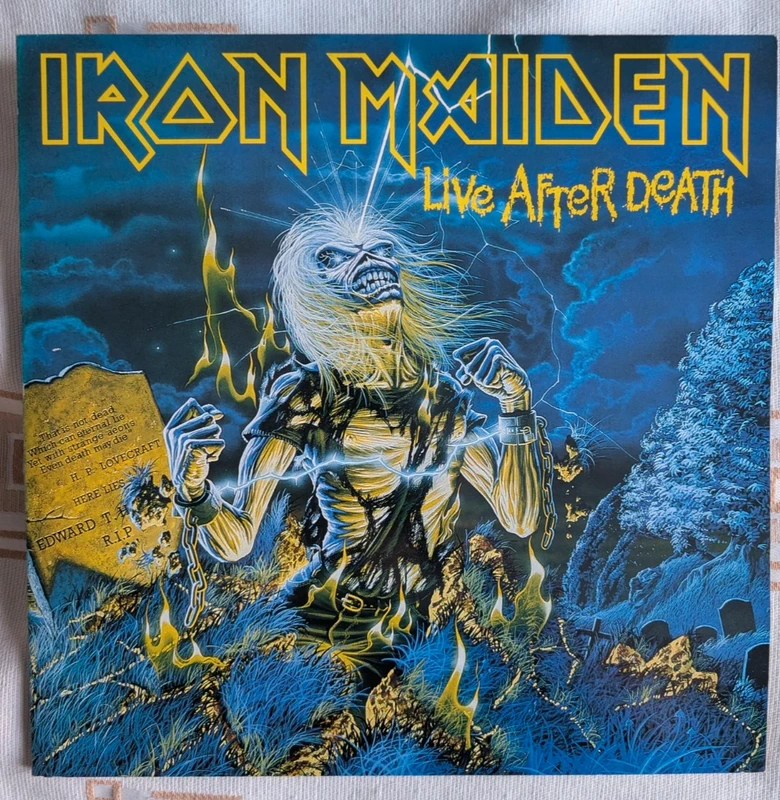 Double LP Heavy Metal. Comme neuf. Iron Maiden. Live After Death.