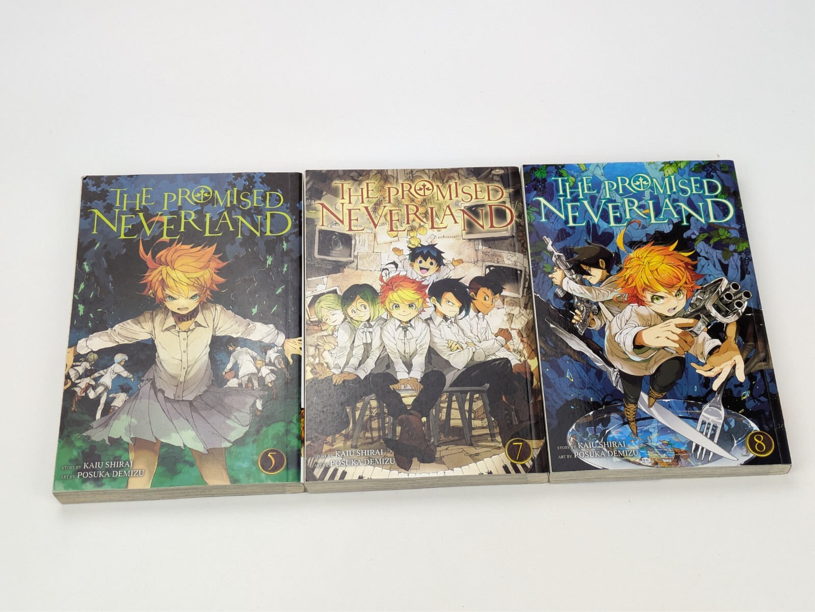 The Promised Neverland Manga Volumi Lotto 5, 7 e 8 libri anime