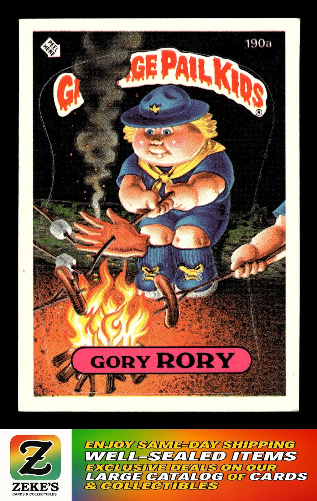 1986 Topps Garbage Pail Kids Series 5 #190a Gory Rory