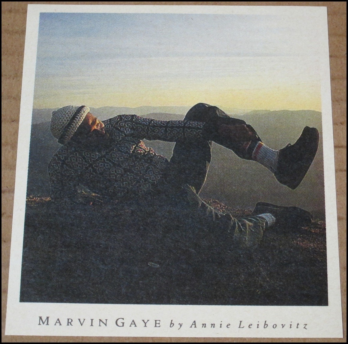 1987 Marvin Gaye Rolling Stone Clipping 4"x4,5" foto di Annie Leibovitz (1972)