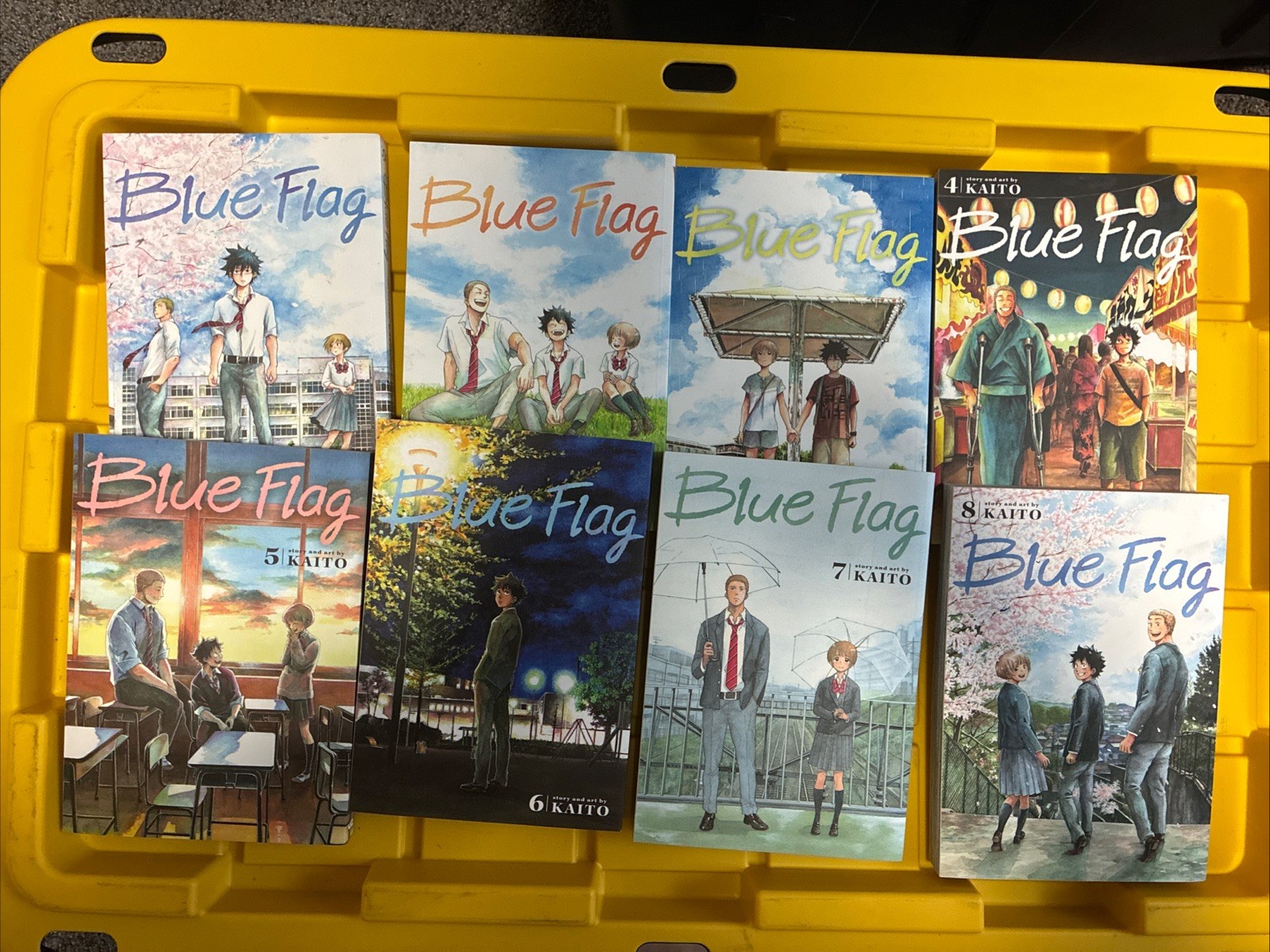 Bandiera Blu Manga Set Completo Volumi 1-8 Inglese