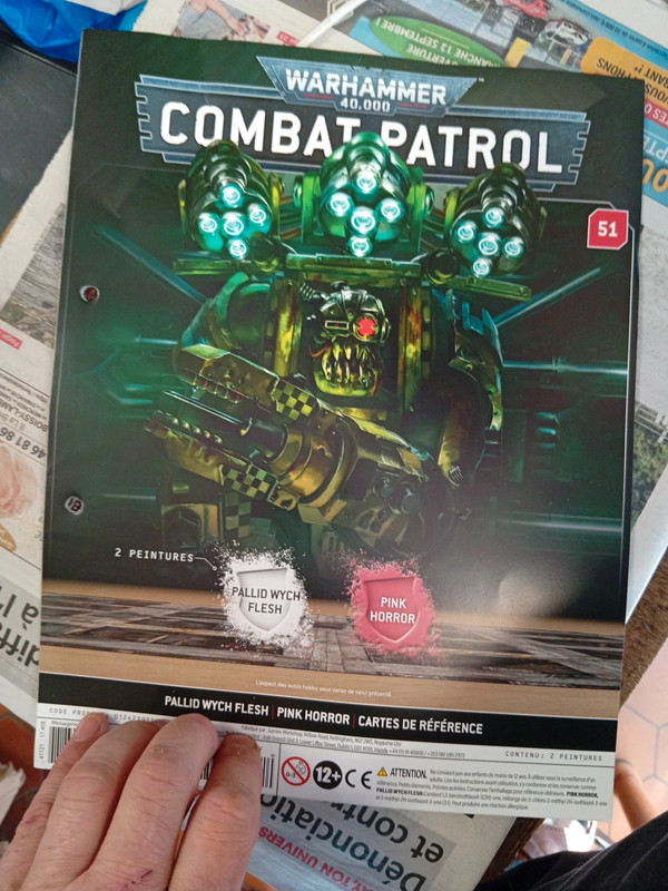 #warhammer combat patrol 40000 n 51 2 pots de peinture pallid et pink horror