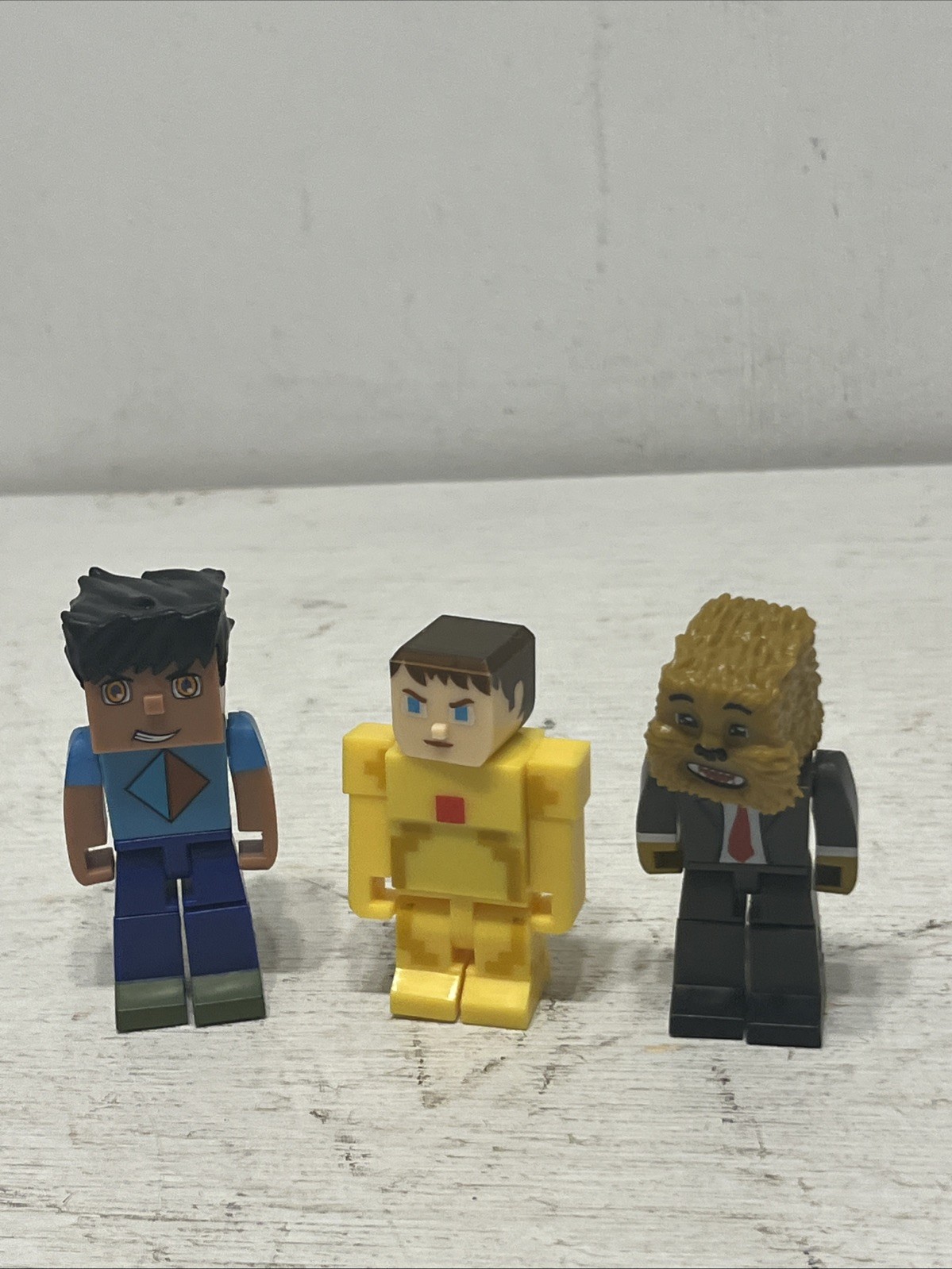 Lotto 3 action figure Minecraft Tube Heroes Vikstar123 Jazwares 3" Steve +2