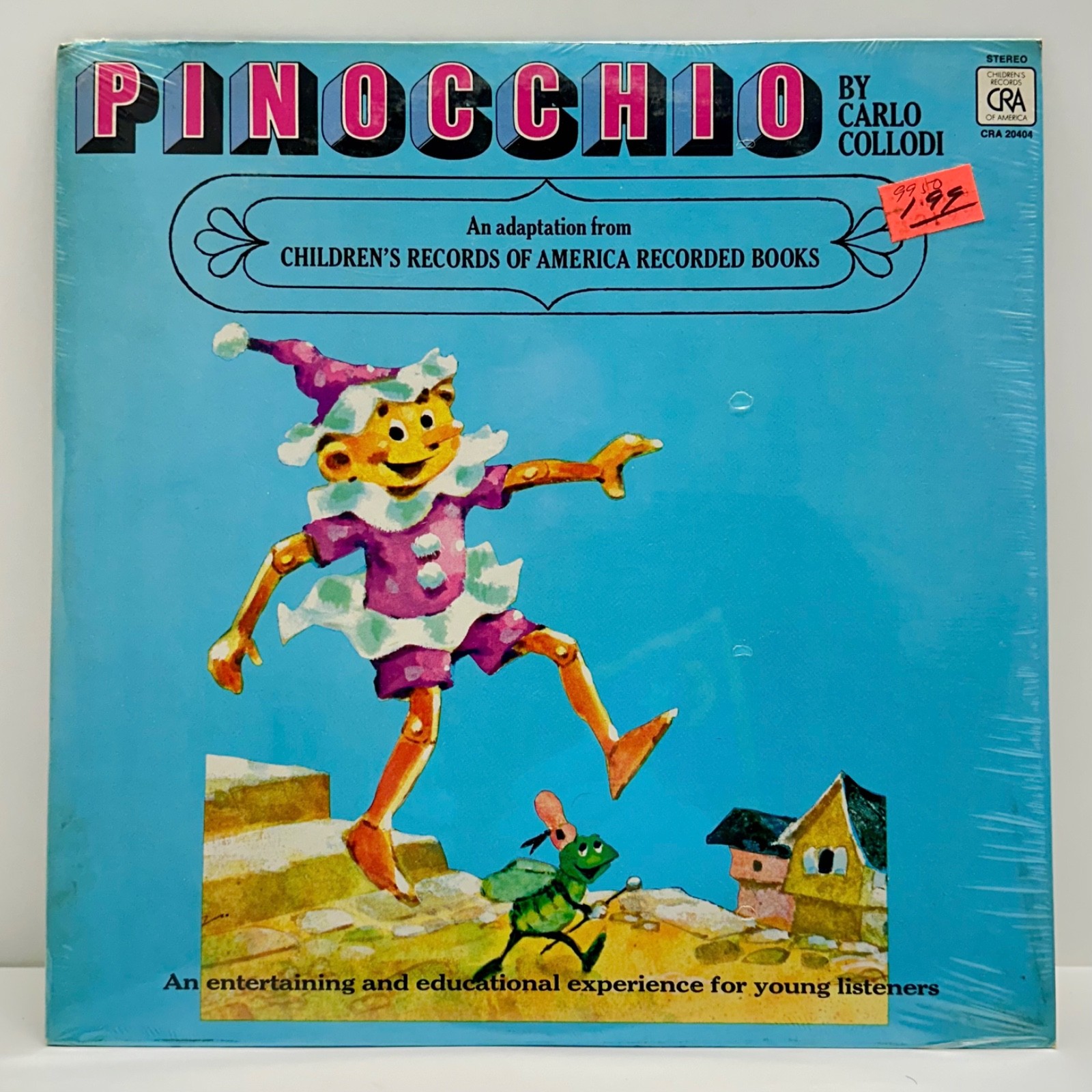 Pinocchio Carlo Collodi CRA 20404 Vinyl Record LP 1974 SEALED Michael D Abrams