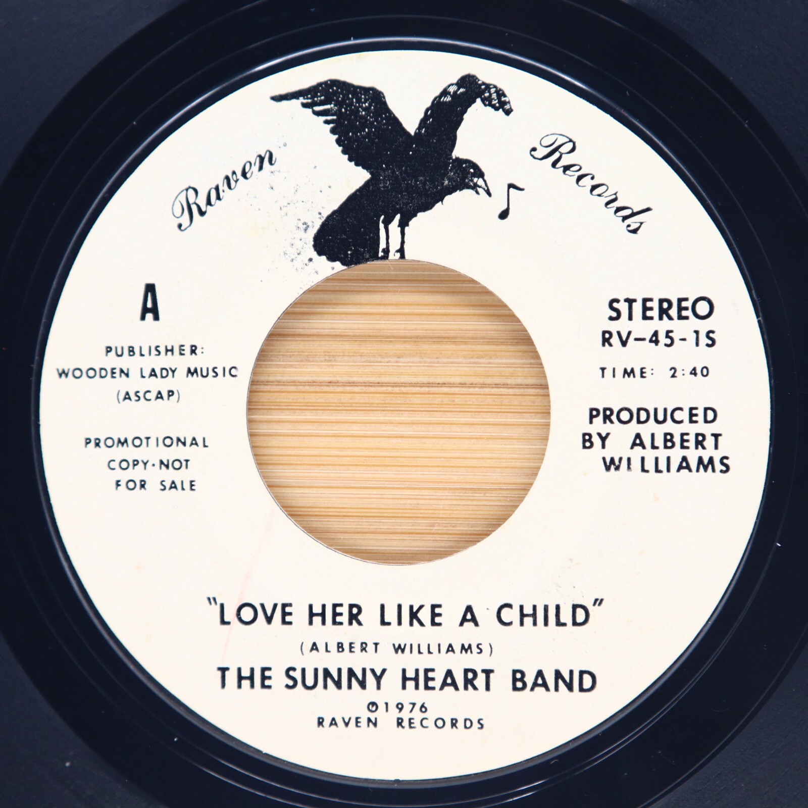 THE SUNNY HEART BAND - BLUE THUNDER / LOVE HER LIKE A CHILD - COUNTRY ROCK 45