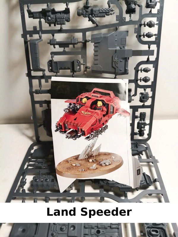 Land Speeder sur grappe Armageddon warhammer 40000 Space marines