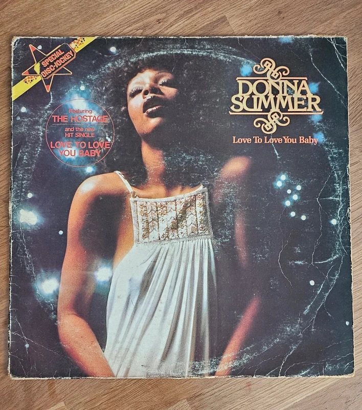 Disque vinyle 33 tours Donna Summer Love To Love You Baby - Taille 12 pouces (30 cm)
