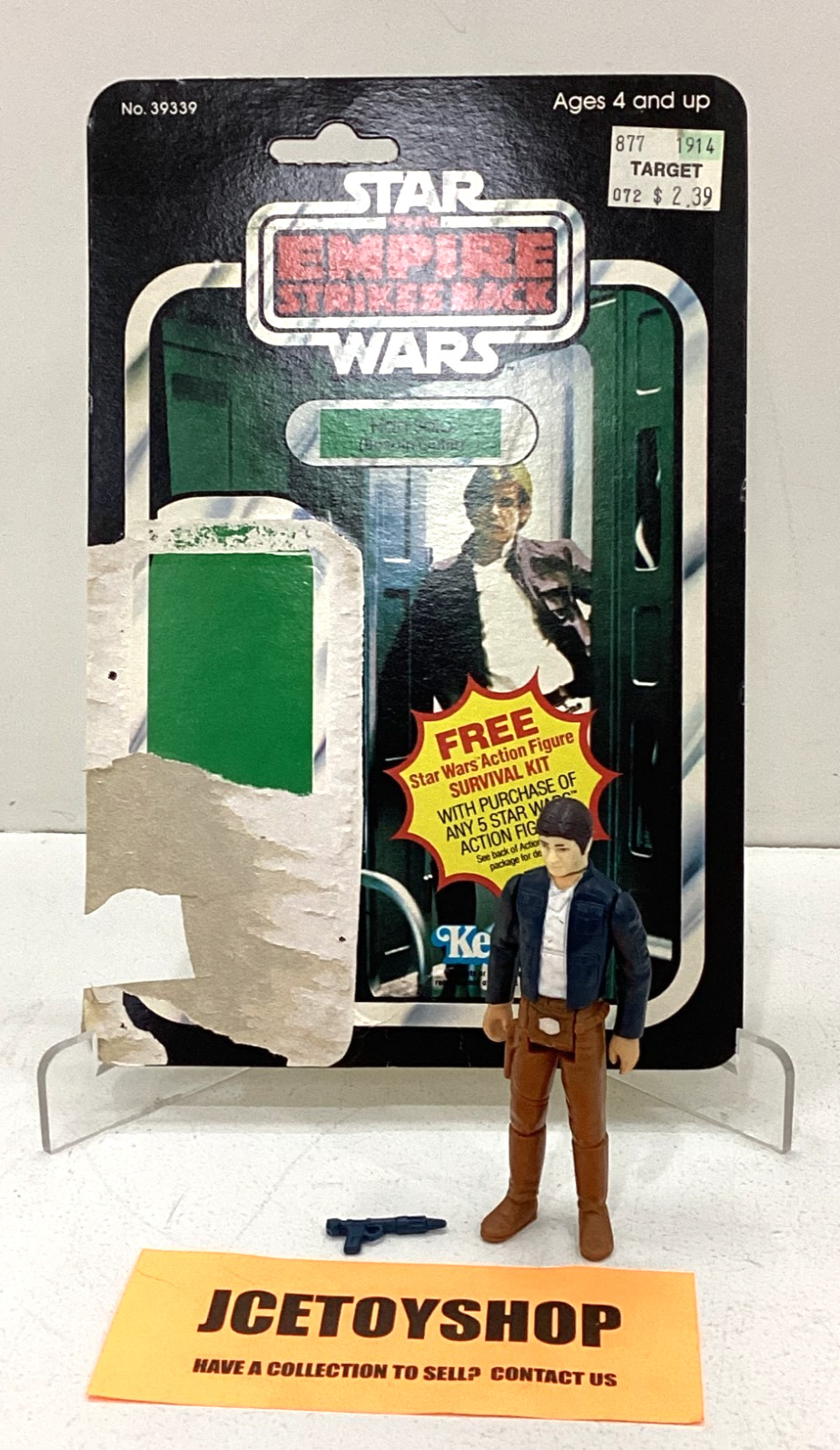 1980 KENNER STAR WARS ESB HAN SOLO BESPIN COMPLETO HONG KONG CARDBACK ORIGINALE