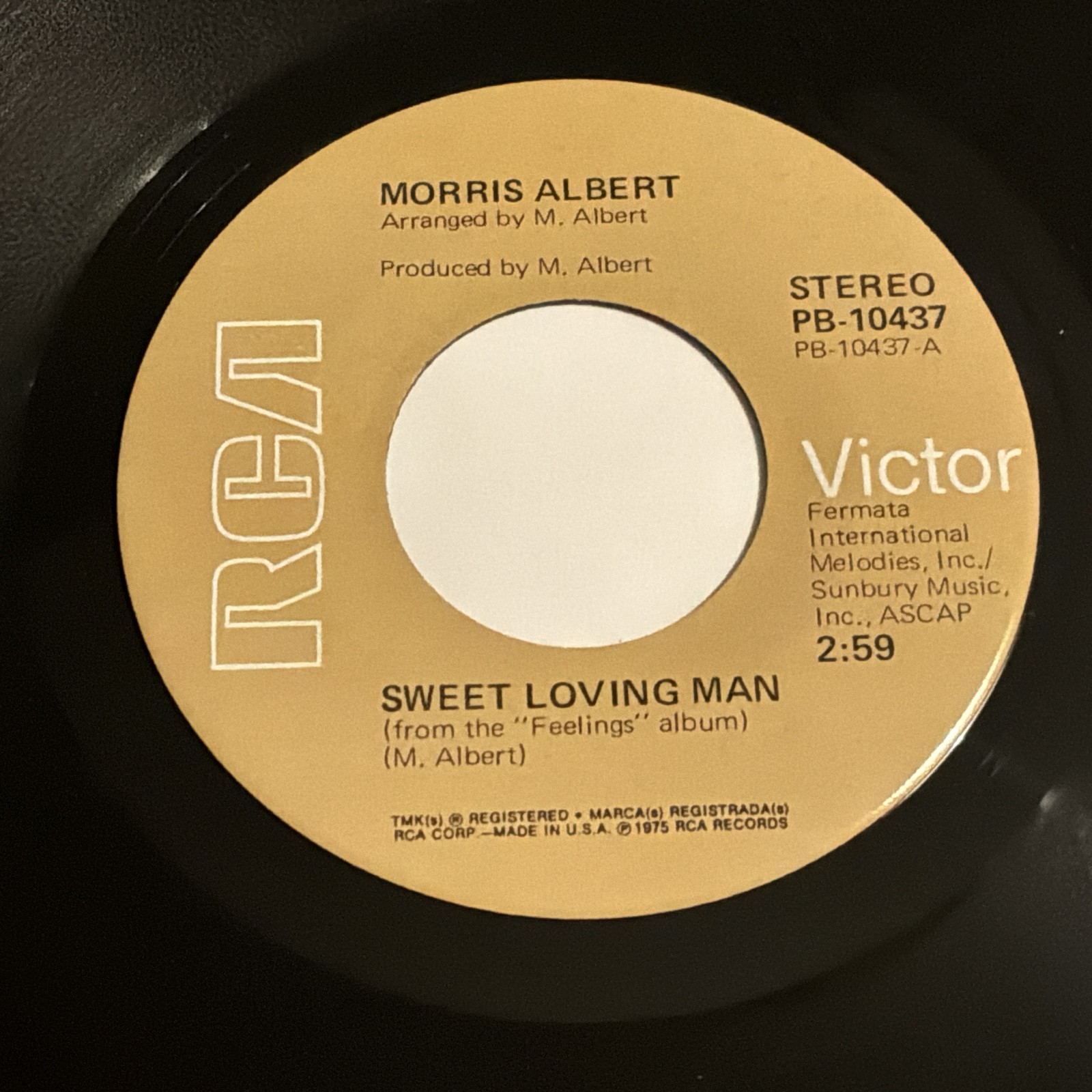 Morris Albert: Sweet Loving Man / Christine 45 - RCA Victor