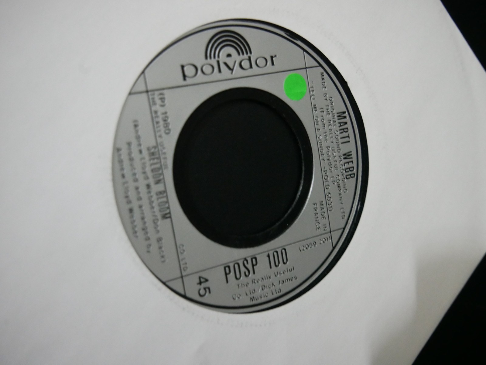 Marti Webb – Take That Look Off Your Face- Vinile 7 "