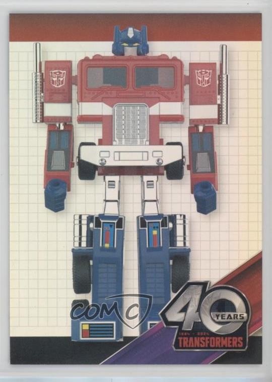 2024 Dynamite Transformers 40th Anniversary Holofoil Optimus Prime #82 2pv