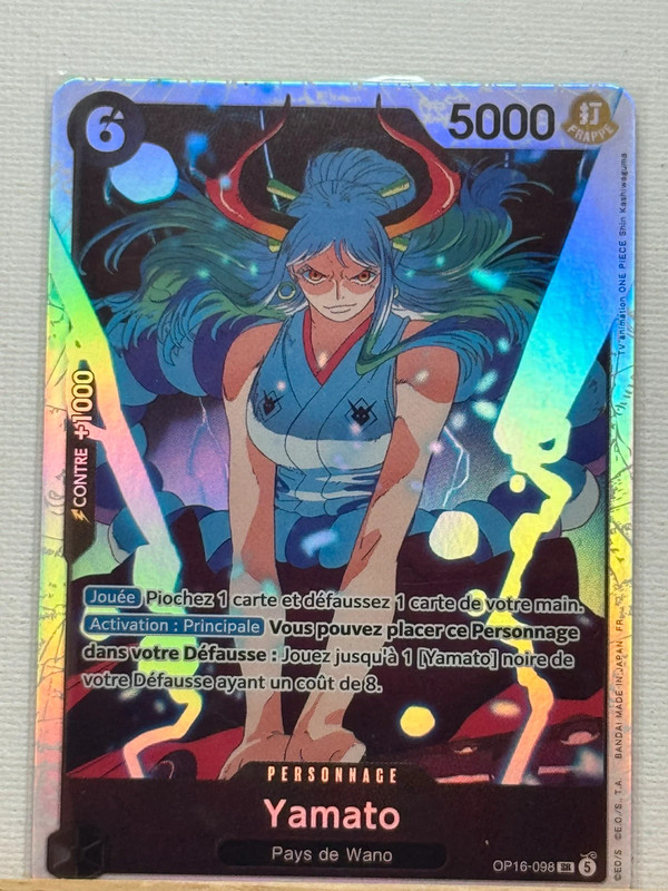 One Piece OP16-098 Yamato – Carte Officielle Bandai