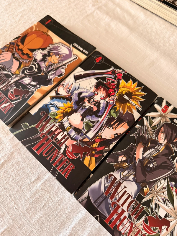 Witch hunter tomes 1, 4 et 5, lot manga prix cassé