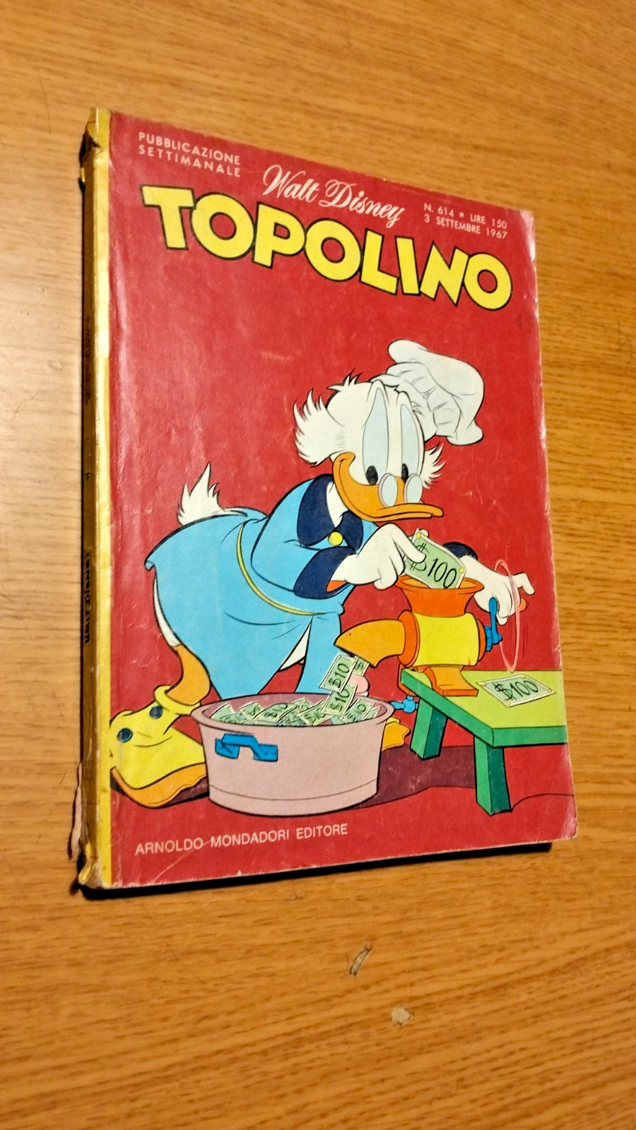 TOPOLINO LIBRETTO # 614  -3 SETTEMBRE  1967 - NO BOLLINO  - QS OTTIMO