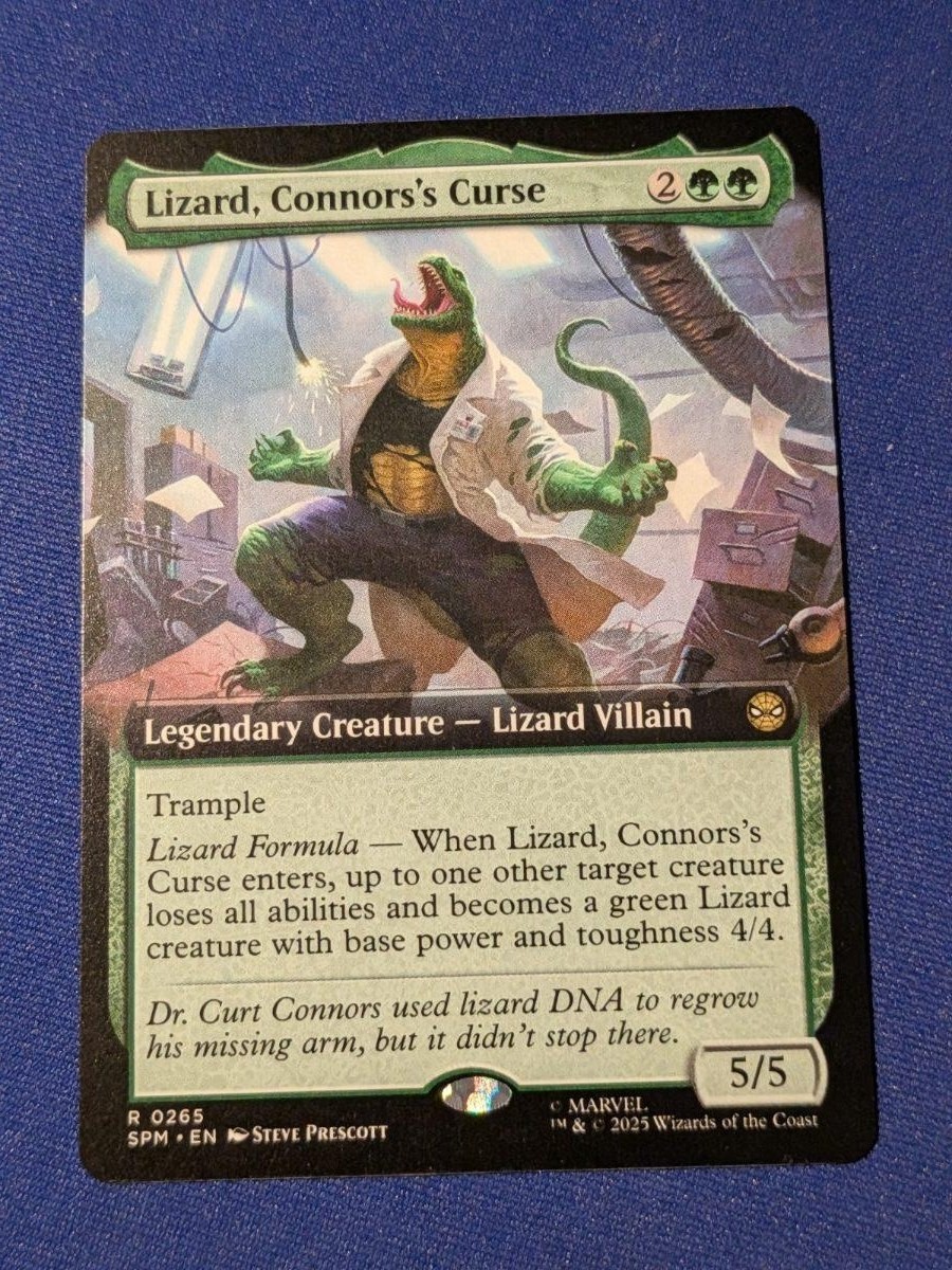 Lizard, Connors's Curse (Extended Art) Marvel's Spider-Man #265 quasi nuovo MTG