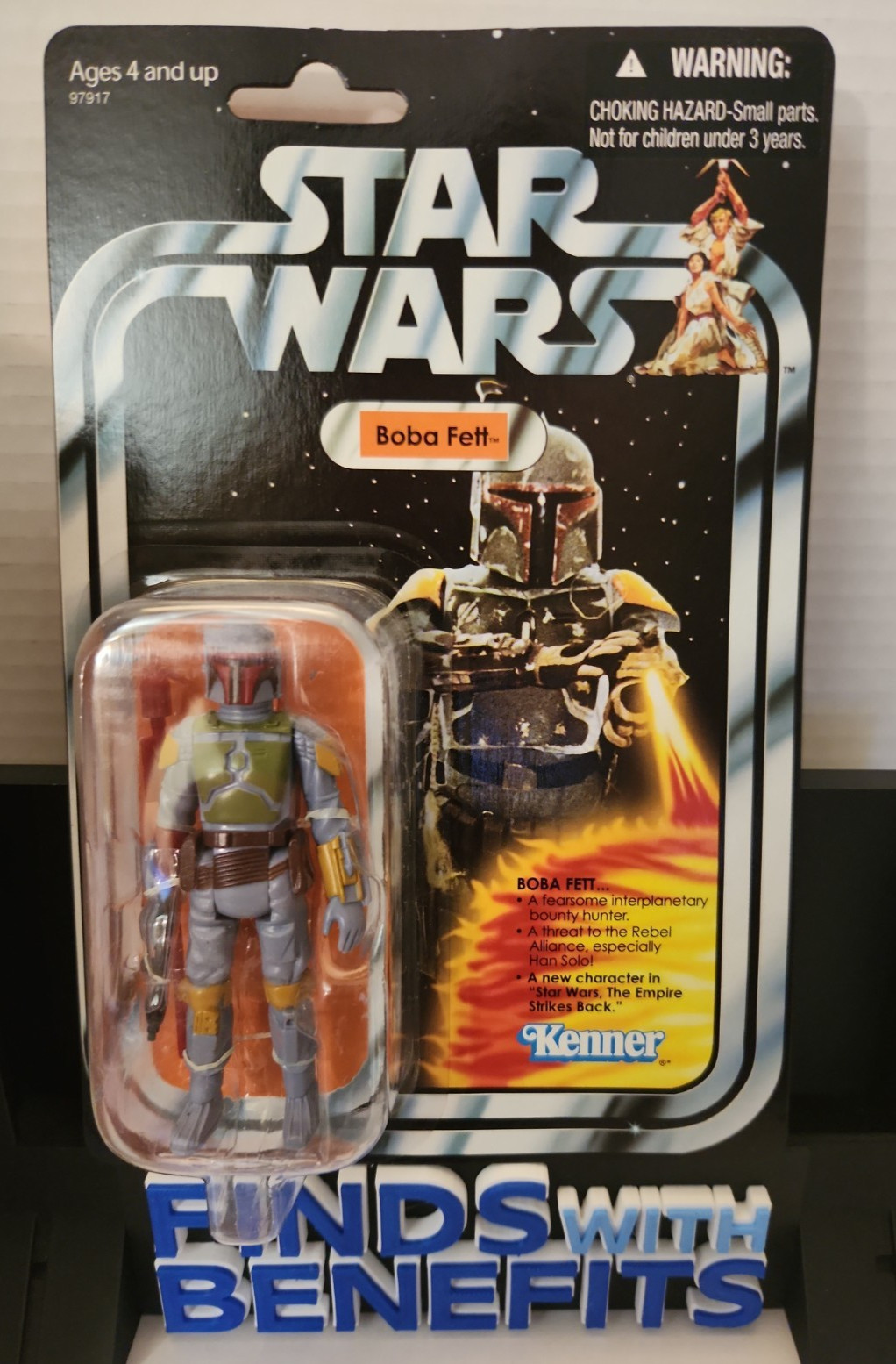 Star Wars Boba Fett 2010 Mail Away Rocket Firing Figure Mandalorian con scatola postale